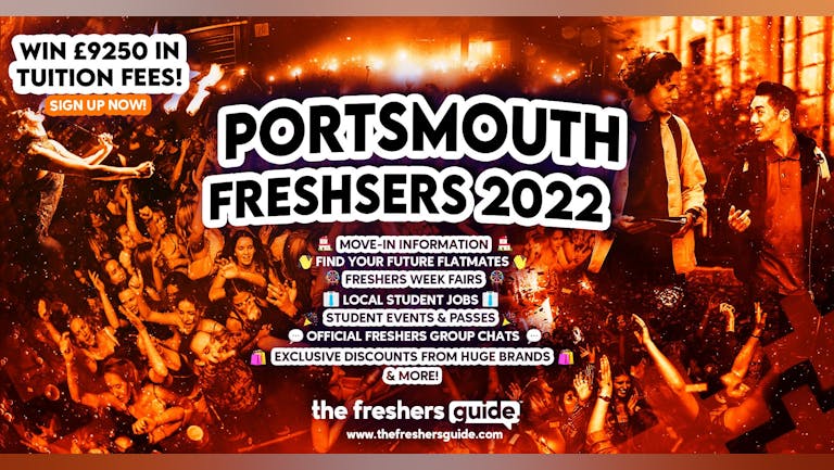 Portsmouth 2022 Freshers Guide. Sign up now for important freshers information! Portsmouth Freshers Week