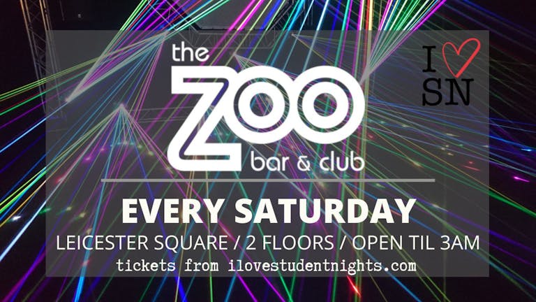 Zoo Bar // Every Saturday // Open till 3AM // Drink deals and More!