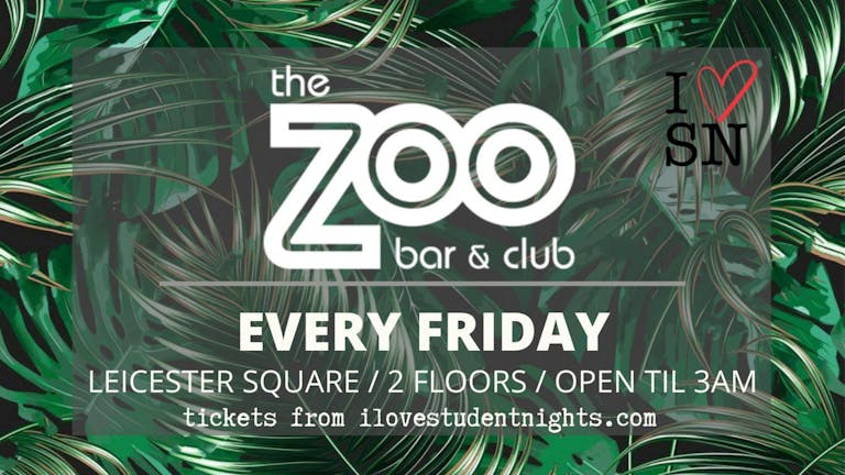 Zoo Bar // Every Friday // Open till 3AM // Drink deals and More!