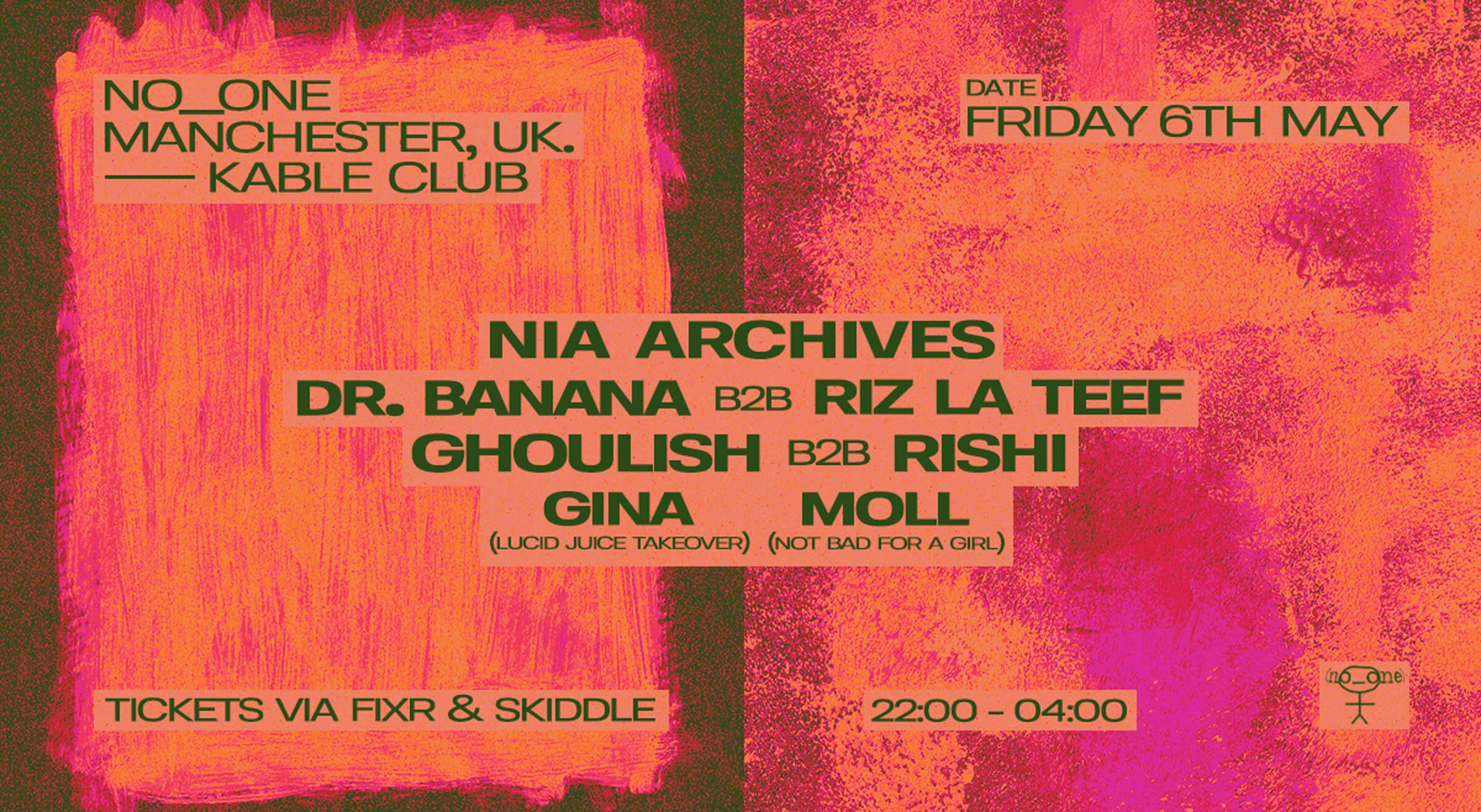 no_one manchester: nia archives /dr banana b2b riz la teef
