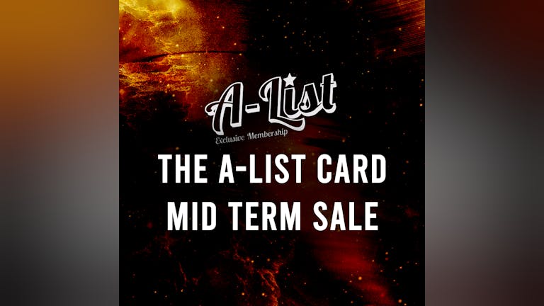 A-List Card 21/22  - £15 - Delivered by post 