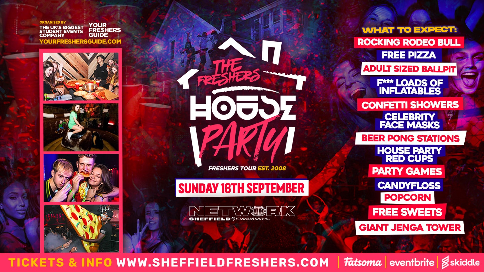 [FREE ENTRY] – The Freshers House Party | Sheffield Freshers 2022