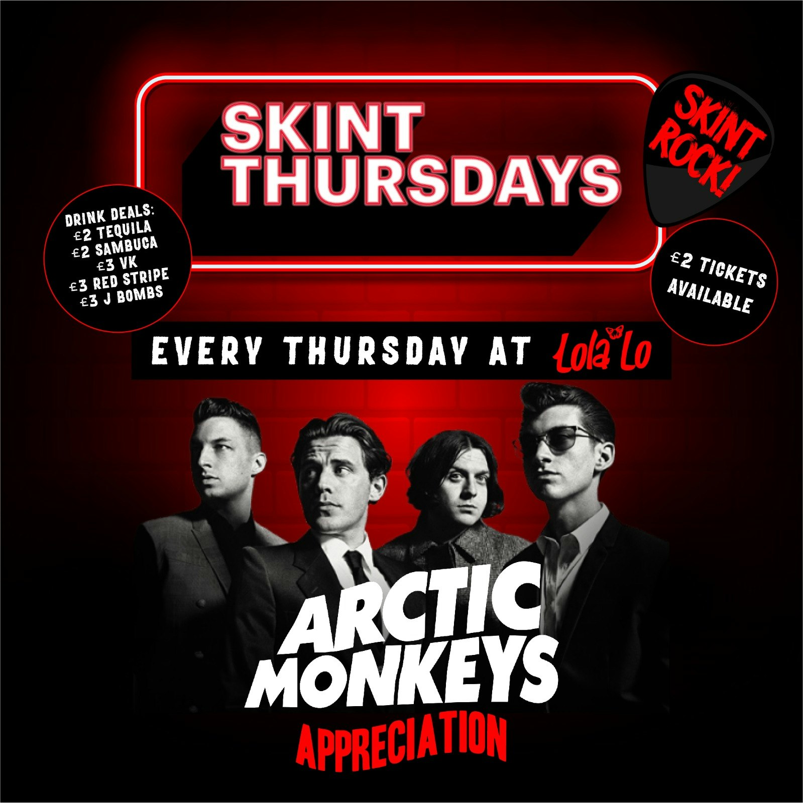 Skint Thursday – Arctic Monkey’s Appreciation