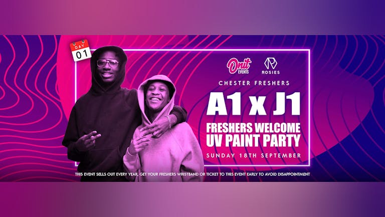 Chester Freshers: Day 1 - Freshers UV Paint Party - A1 & J1 - Live Performance