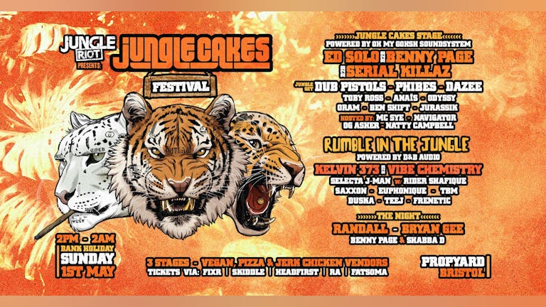 Jungle Cakes Bank holiday Festival - Dillinja Added to the night stage