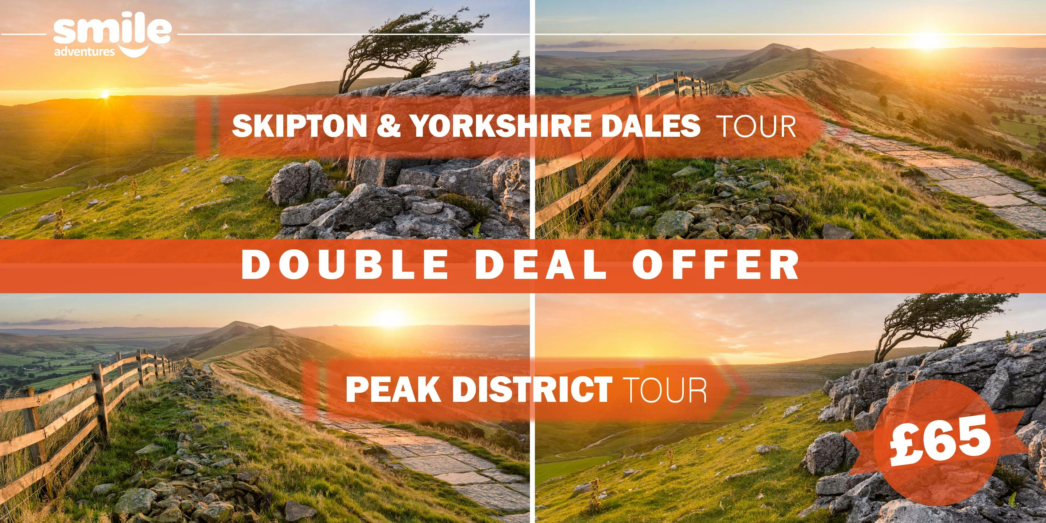 DOUBLE DEAL – Skipton & Yorkshire Dales Tour 02.06.2022 / Peak District Tour 04.06.2022