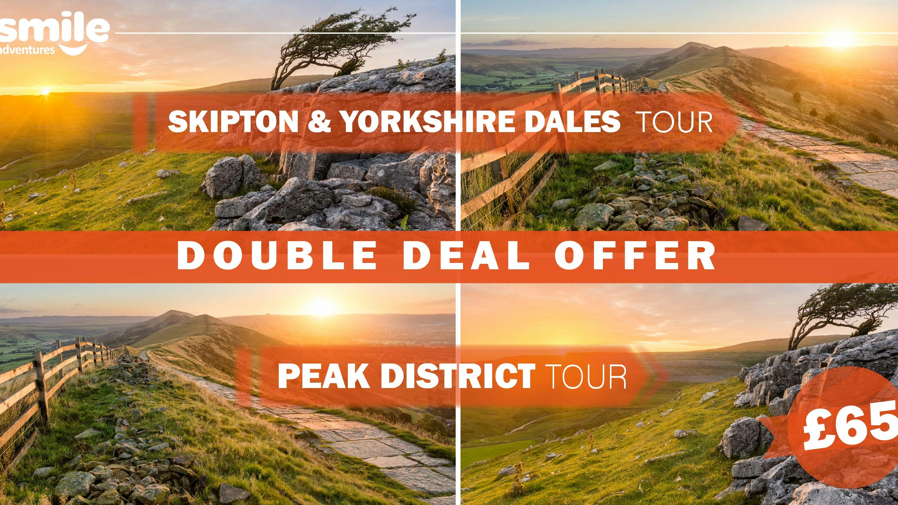 DOUBLE DEAL – Skipton & Yorkshire Dales Tour 02.06.2022 / Peak District Tour 04.06.2022