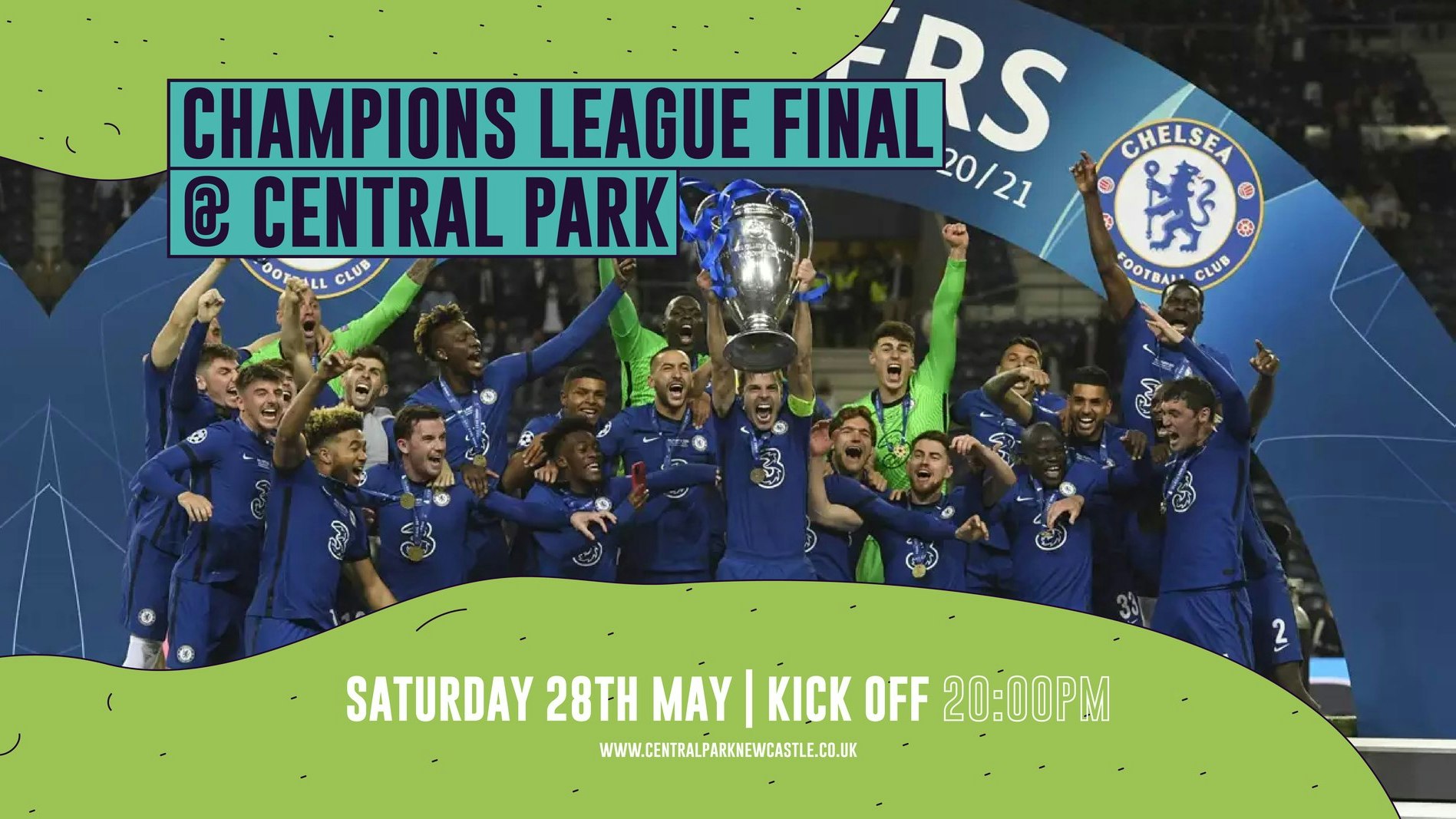 Champion’s League Final – Screened Live at Central Park