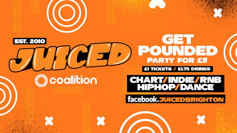 JUICED Fridays x Get Pounded | £1 Tickets, £1.75 Drinks
