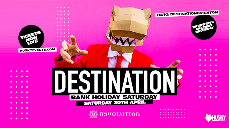 Destination x Revolution ➤ Bank Holiday Saturday ➤ LIVE Bongo Players + more ➤ 30.04.22