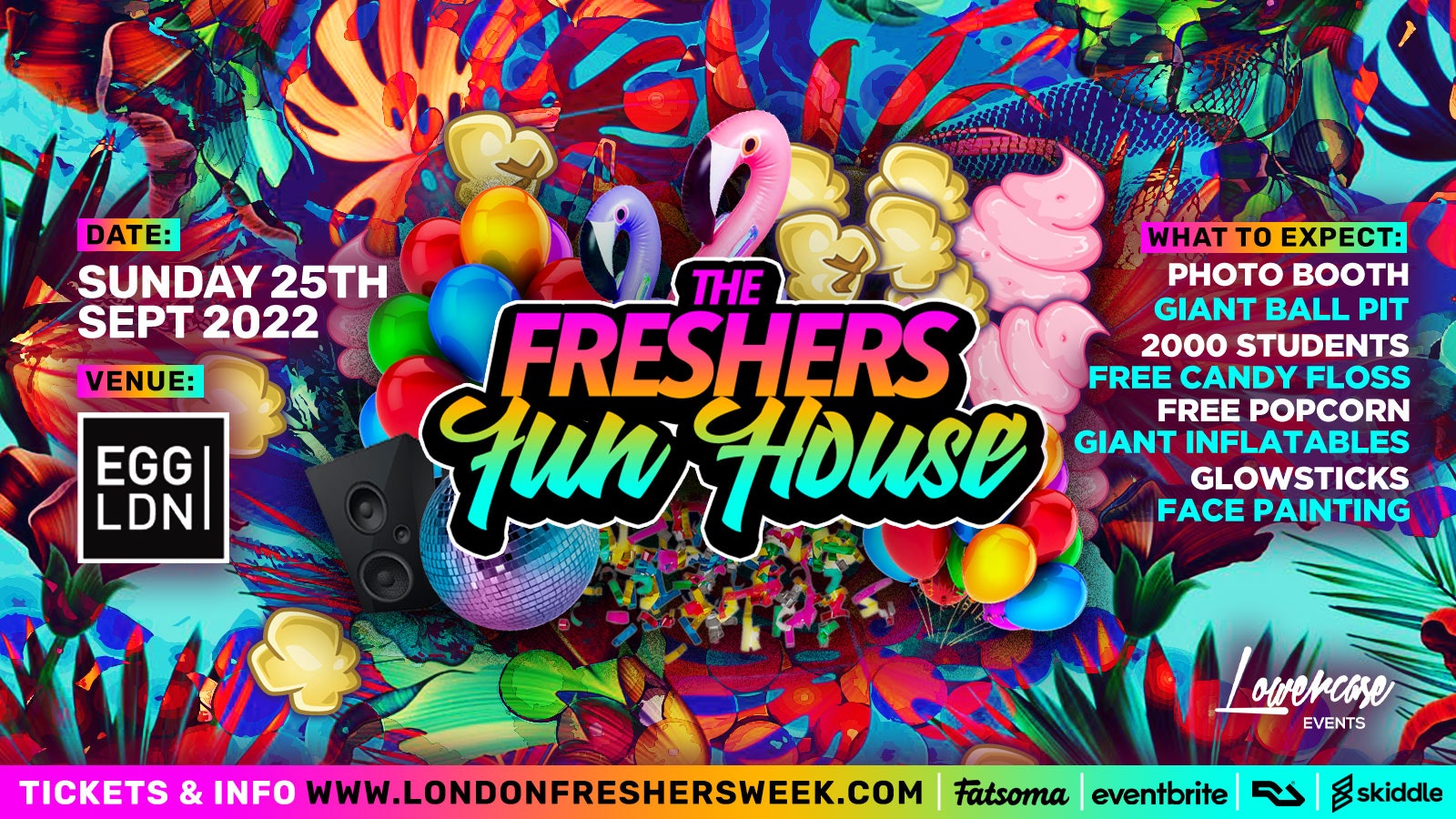 The Freshers Fun House @ Egg London! 🎉ENTER THE PLAY HOUSE🎉 – London Freshers Week 2022 – [WEEK 2]