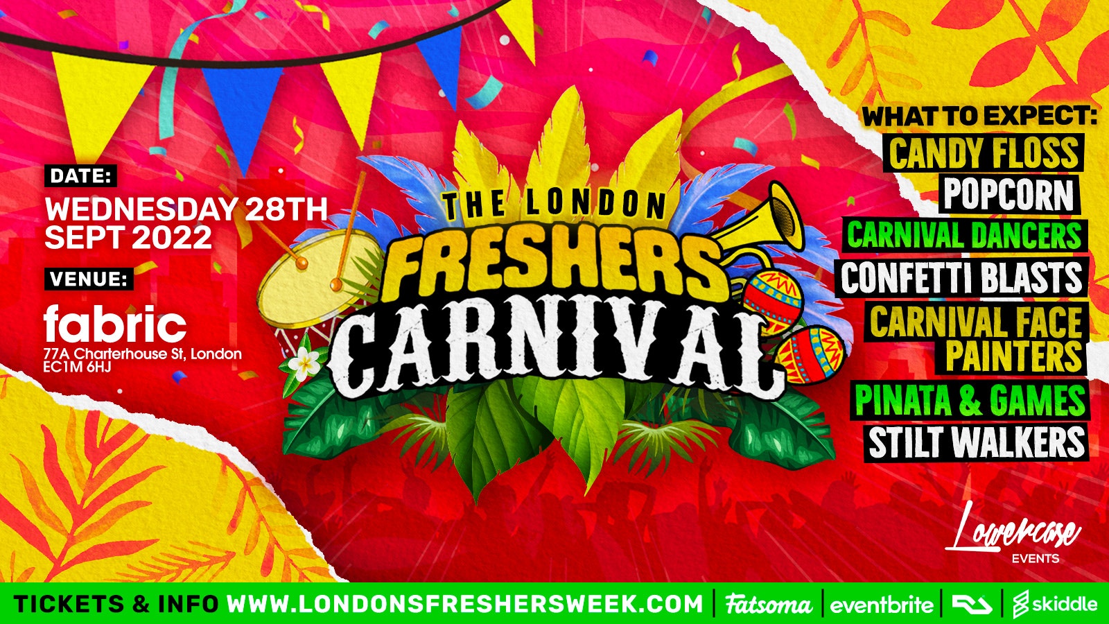 The London Freshers Carnival @ Fabric! – London Freshers Week 2022 – [WEEK 2]