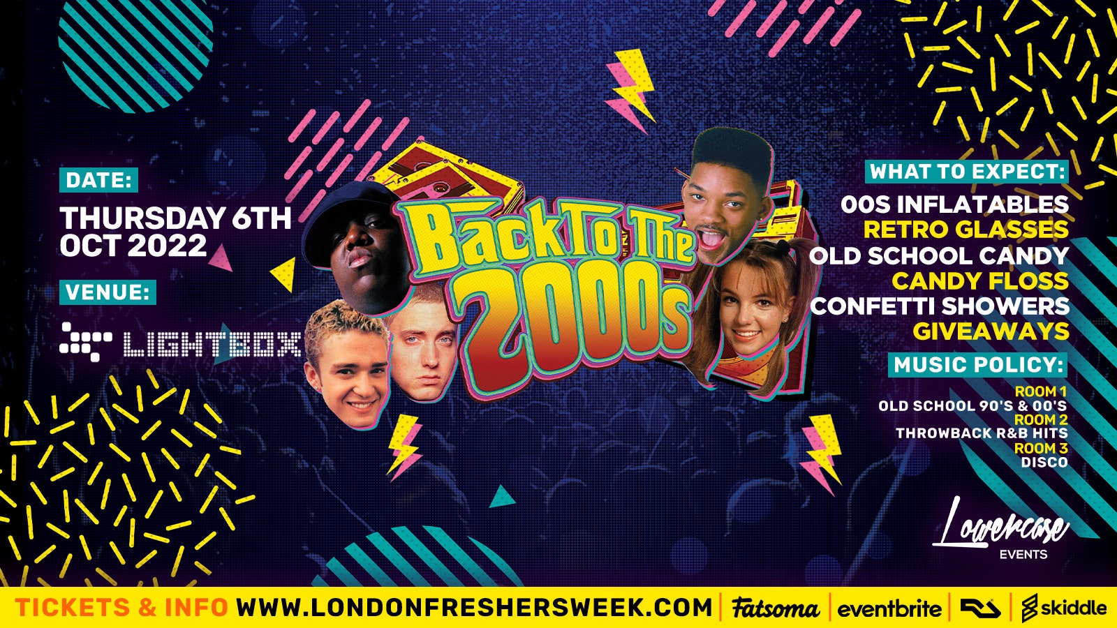 The 90s & 2000s Freshers Party @ Lightbox – The Biggest Freshers Throwback Party – London Freshers Week 2022 – [WEEK 3]