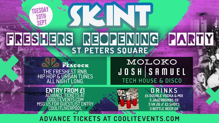 SKINT Tuesdays: Freshers Reopening Party