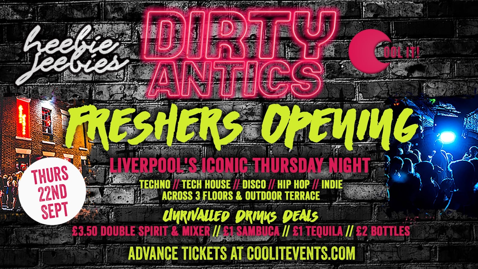 Dirty Antics Thursdays  : Freshers Opening