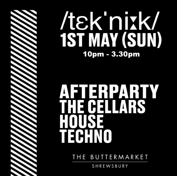 tek’nik TONIGHT! BANK HOLIDAY SUNDAY 10pm-3.30am