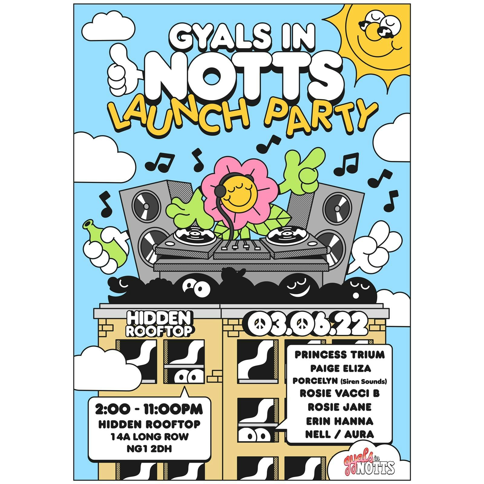 Gyals In Notts – Rooftop Party!