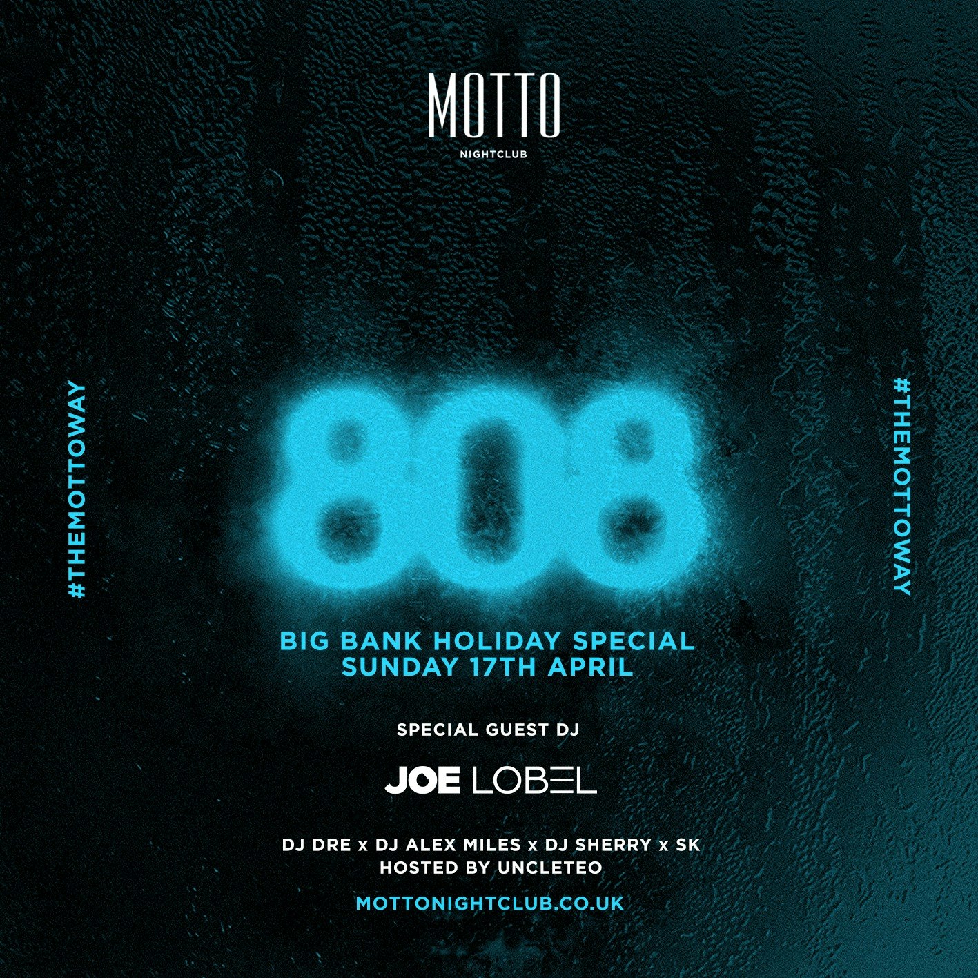 808 : BIG BANK HOLIDAY SUNDAY SPECIAL WITH @ JOE LOBEL