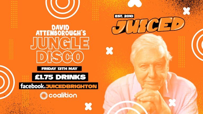 JUICED Fridays x David Attenborough Jungle Disco - £1.75 Jagers