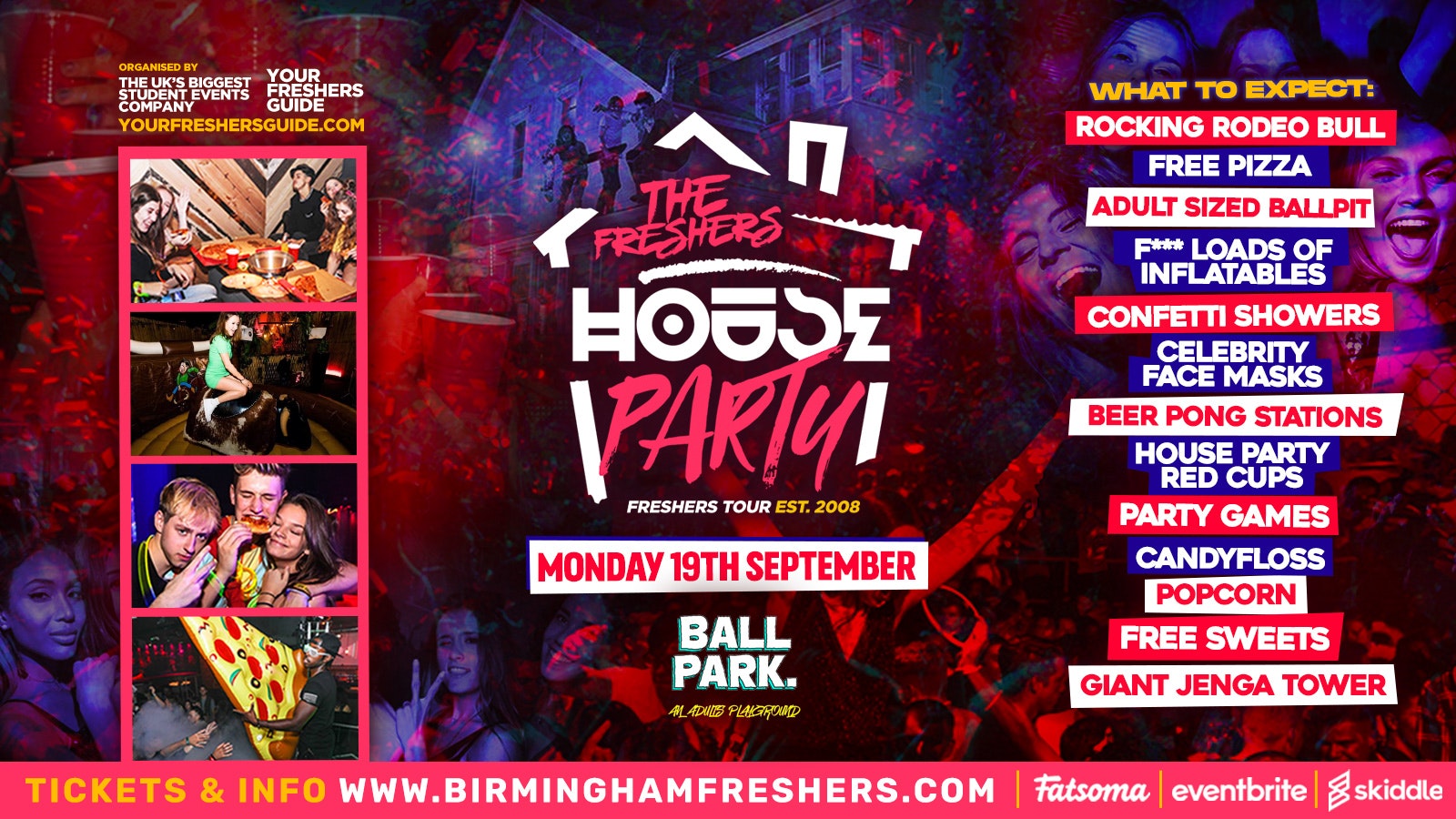 The Freshers House Party – Birmingham’s Biggest Freshers Ballpit Rave | Birmingham Freshers 2022