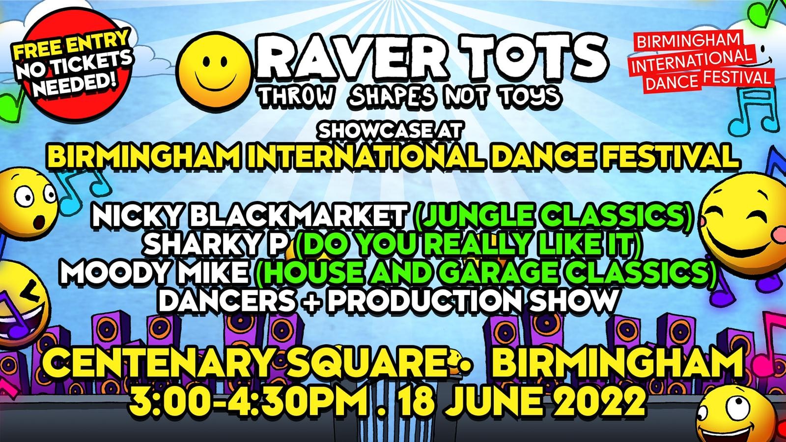 Raver Tots Showcase at Birmingham International Dance Festival (Free Entry)