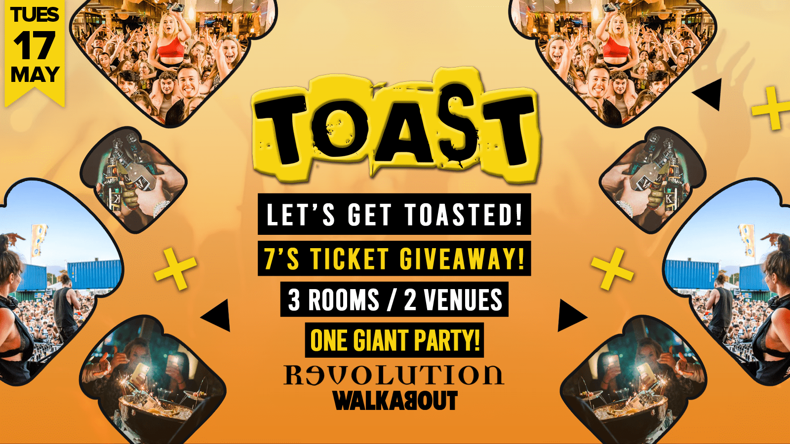 Toast • 7’s Festival Ticket Giveaway • Revolution & Walkabout