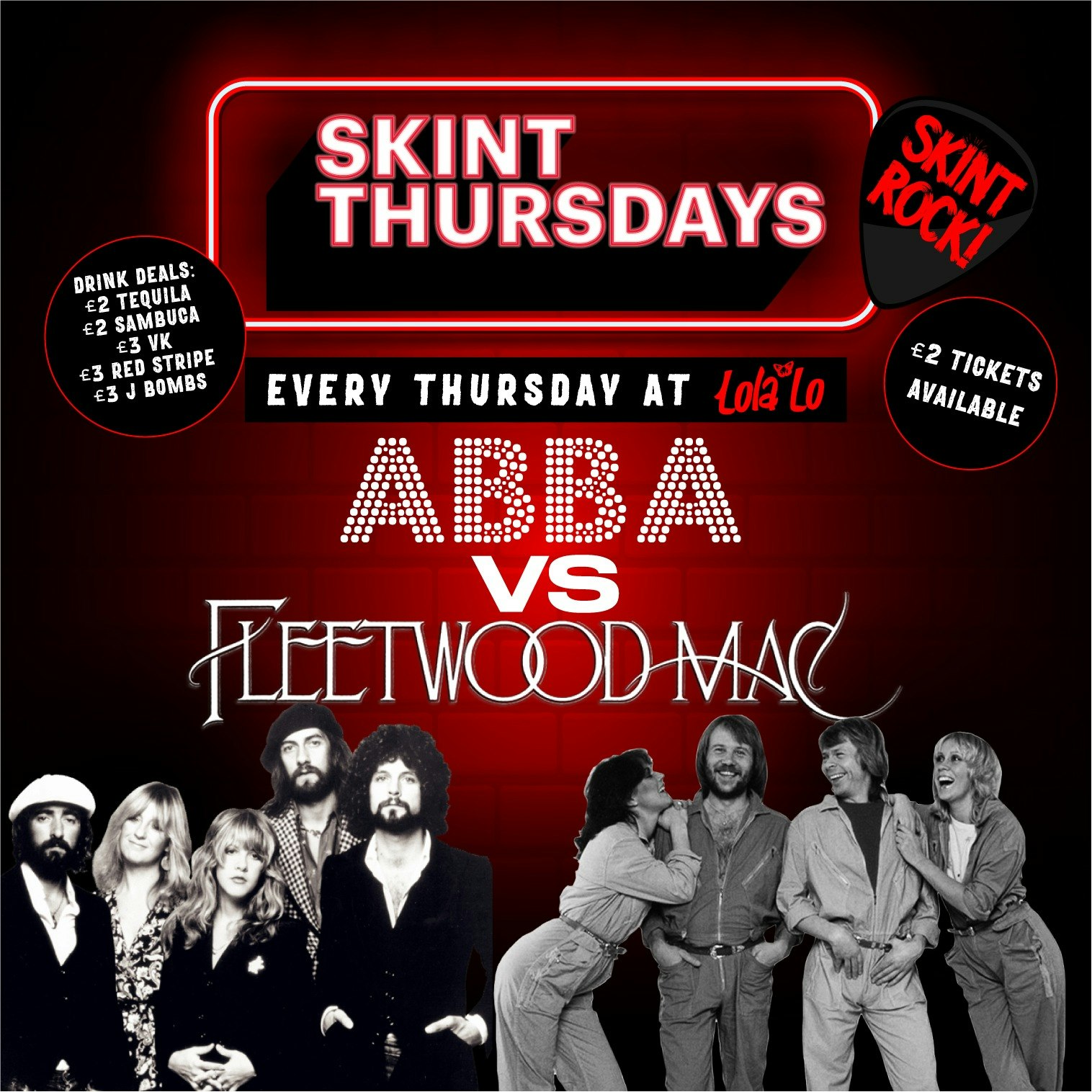 Skint Thursday – ABBA vs FLEETWOOD MAC (Summer Stories Afterparty)