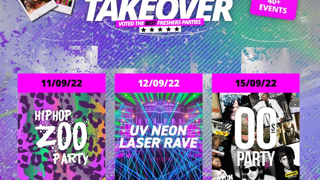 Manchester Freshers Week 2022 – Freshers Takeover – The Big Three Parties