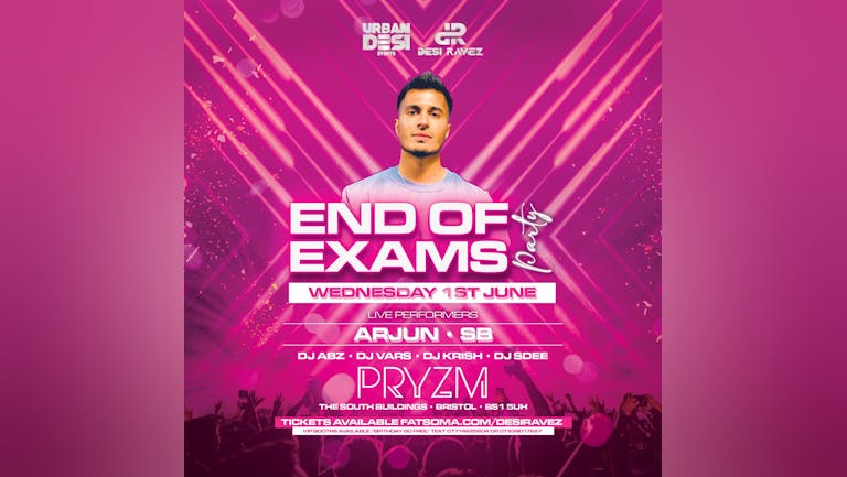 End of Exams Party Ft. ARJUN PERFORMING LIVE IN BRISTOL