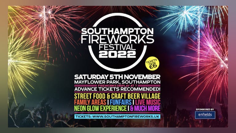 Southampton Fireworks Festival 2022 • Saturday 5th November