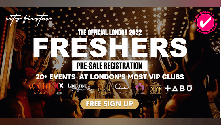LONDON FRESHERS 2022: FREE SIGN UP + DRINKS AT MAYFAIR'S MOST LAVISH STUDENT PARTIES 🔥