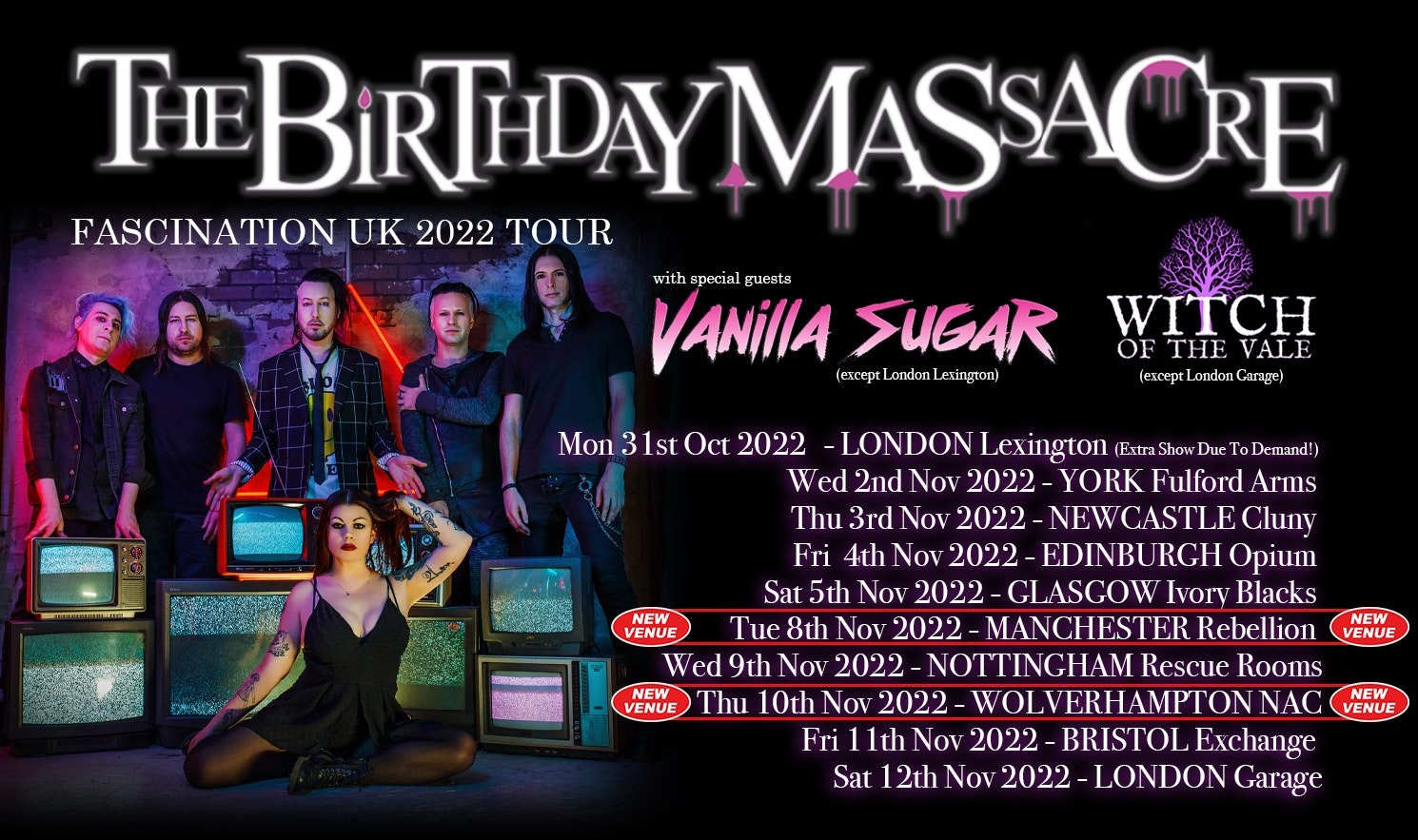THE BIRTHDAY MASSACRE – Fascination UK 2022 Tour