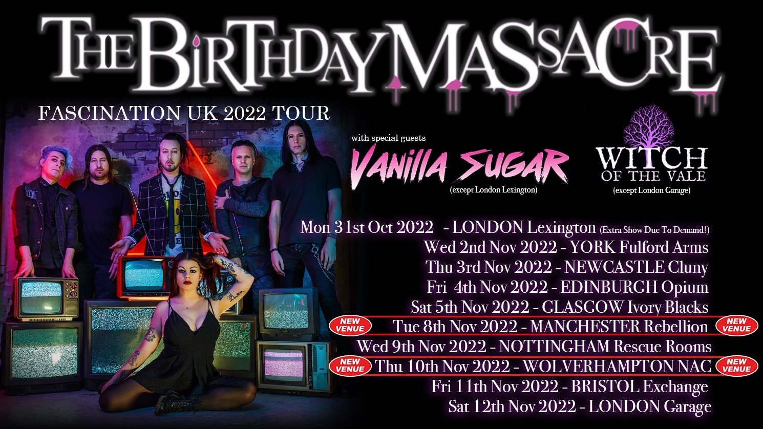 THE BIRTHDAY MASSACRE – Fascination UK 2022 Tour