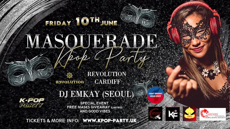 K-Pop Party Cardiff | MASQUERADE  with DJ EMKAY | Friday 10th June