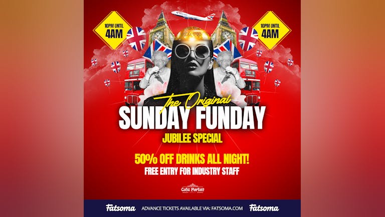 Sunday Funday Jubilee Weekend//Multi Venue Party