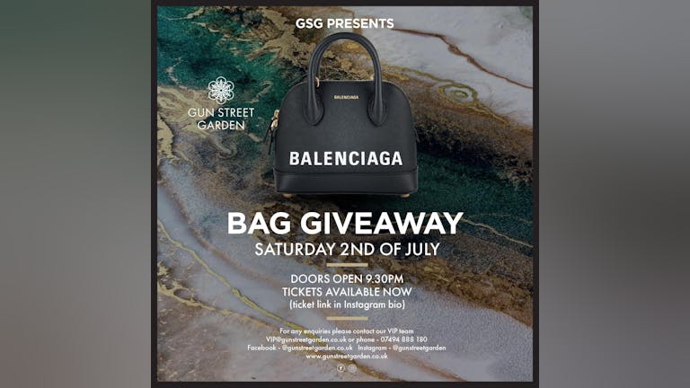 Balenciaga Bag Giveaway | Saturday 2nd Of July 