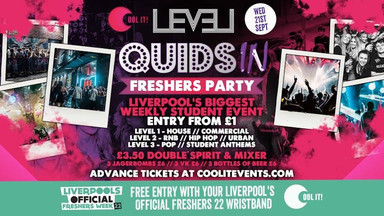 DAY 4 - Quids In Wednesdays : Freshers Reopening Special - FREE ENTRY WITH YOUR OFFICIAL FRESHERS WRISTBAND!