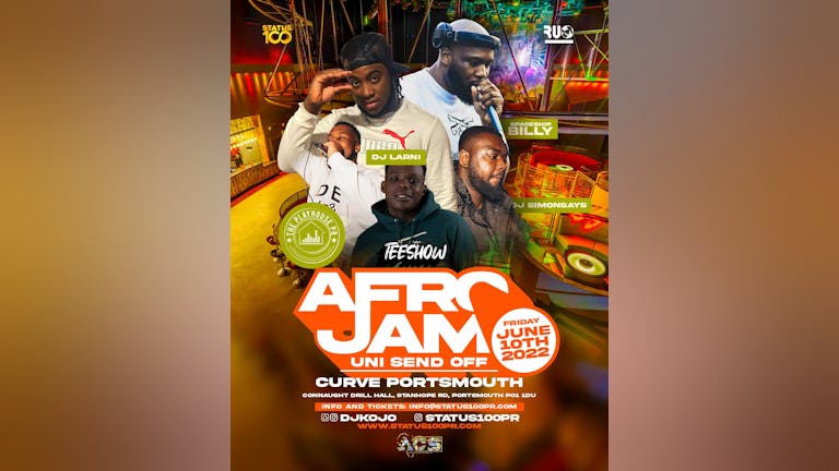 FINAL 50 TICKETS AFRO JAM PORTSMOUTH