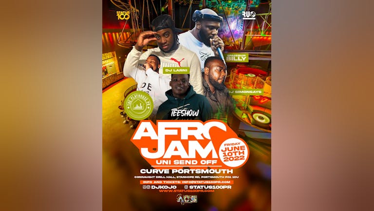 FINAL 50 TICKETS AFRO JAM PORTSMOUTH