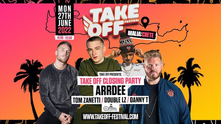 Take Off Presents: CLOSING PARTY ft Arrdee, Tom Zanetti, Double LZ,  Danny T + More!