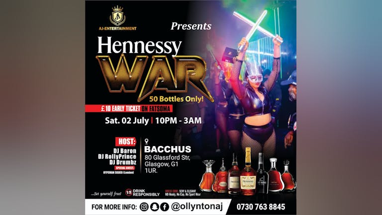 Hennessy War 50 bottles shutdown 