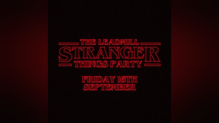 Stranger Things Party