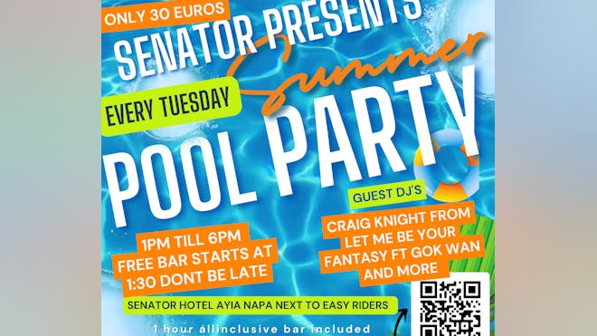 Senator pool party Ayia Napa