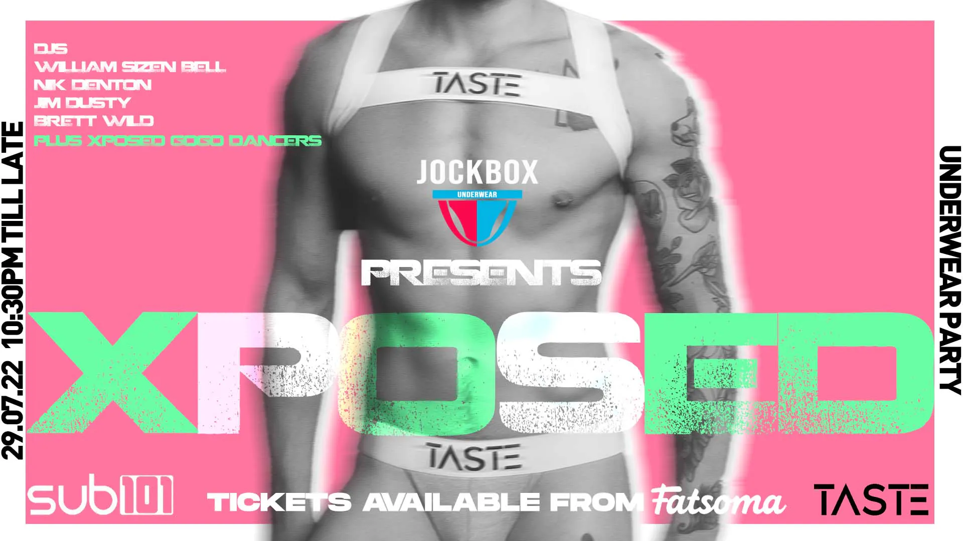 JOCKBOX Presents XPOSED at Cruz 101, The on 29th Jul 2022 | Fatsoma