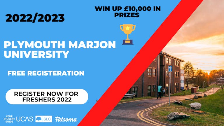 Plymouth Marjon University Freshers 2022 - Register Now For Free