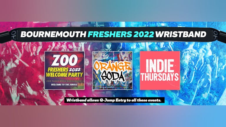 Bournemouth Freshers Invasion 2022 Wristband