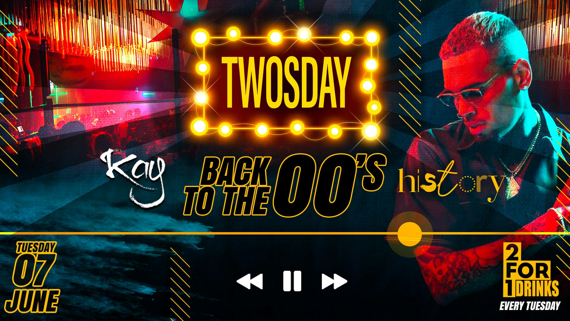 TWOSDAY AT HISTORY ⭐️ BACK TO THE 00’S ⭐️ Manchester’s Biggest Tuesday 2 Years Running 🏆