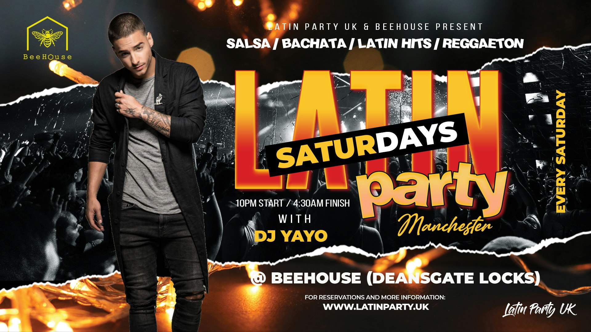 LATIN PARTY  MANCHESTER EVERY SATURDAY |  BEEHOUSE  (02/07)