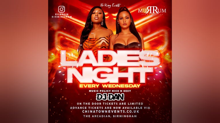 Every Wednesday Ladies Night In Arcadian