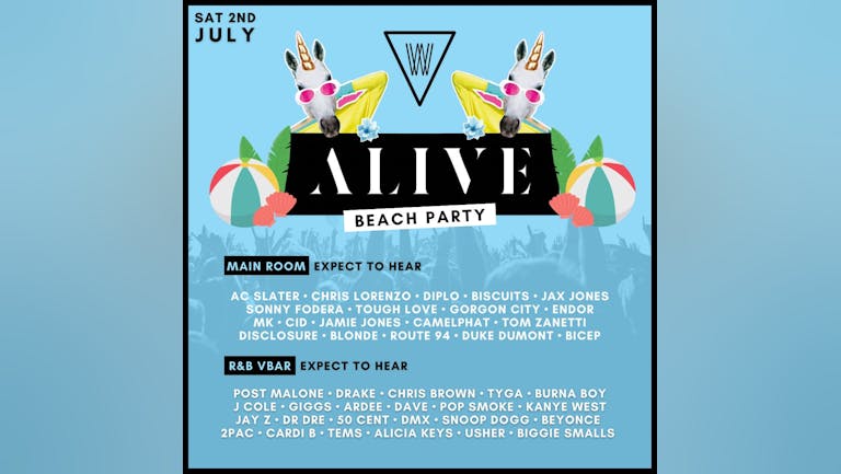 Alive BEACH PARTY This Saturday @ Waikiki 